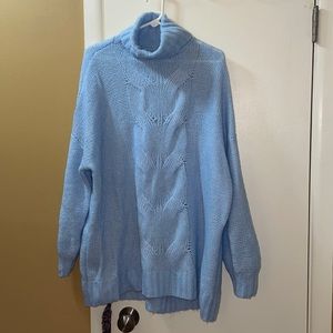 Cozy Blue Turtleneck
